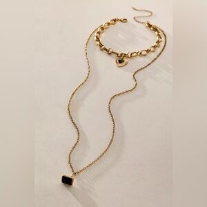 NWT FREE PEOPLE Zehnder Layer Necklace | Gold MSRP $38 CURRENT ON FP WEBSITE